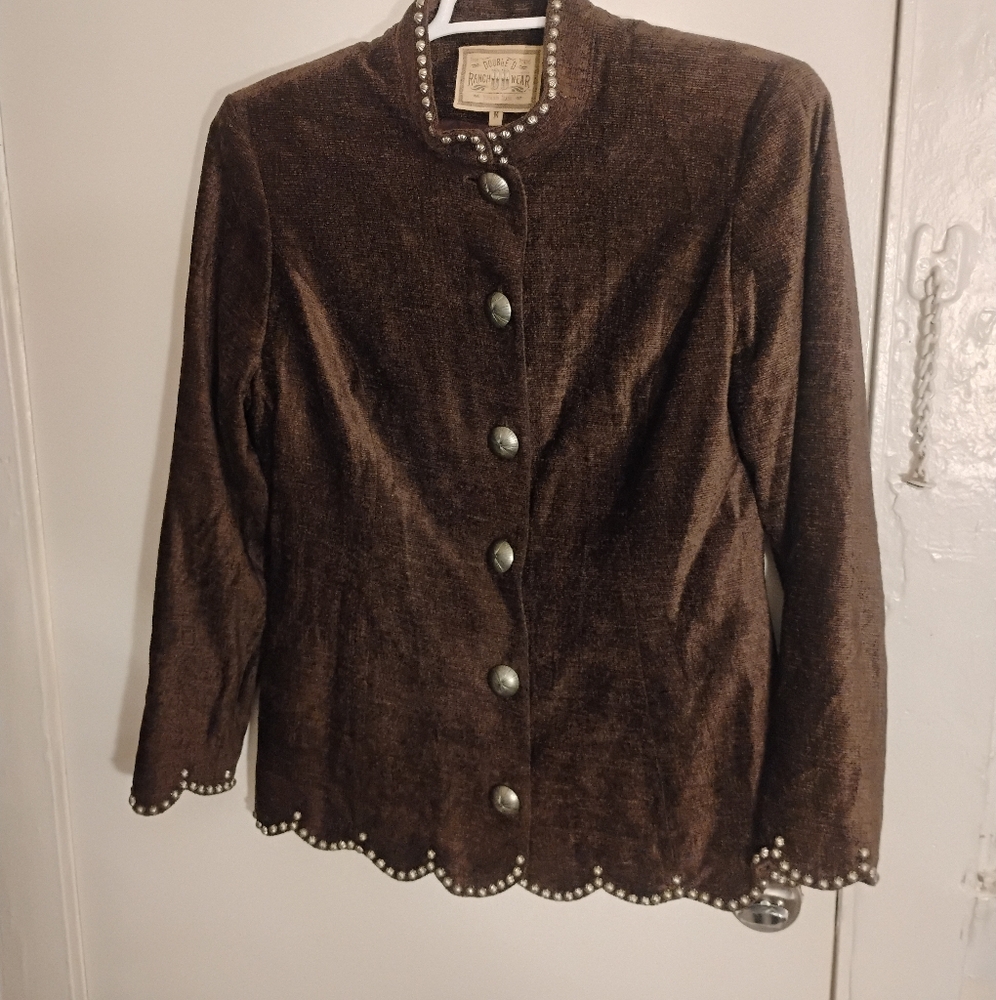 Double D Ranch Studded Jacket Western Women's Size M